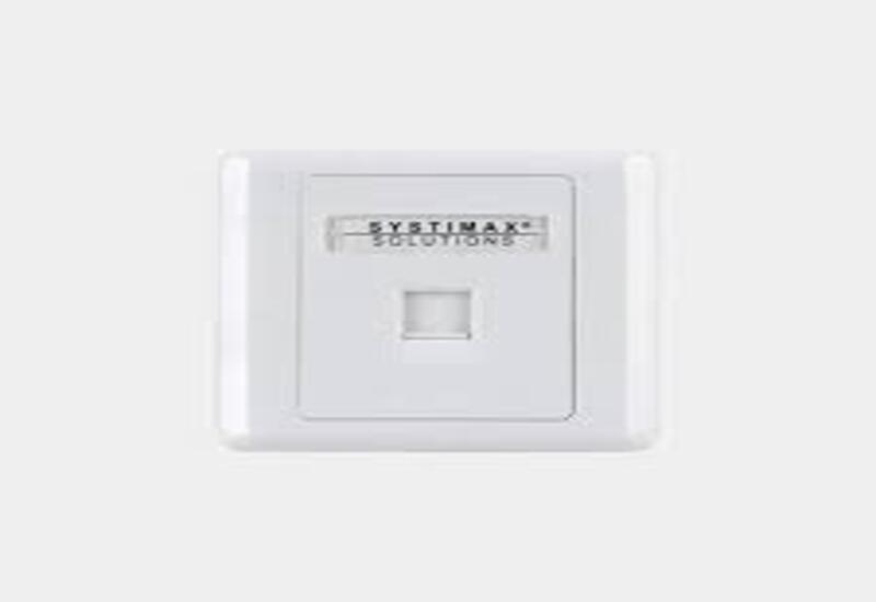 M10CF Modular Faceplate, one port, white