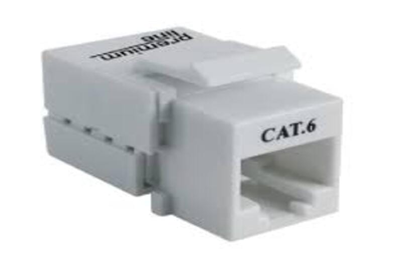 Cat.6 90° Unshielded Keystone Jack, Dual Type IDC