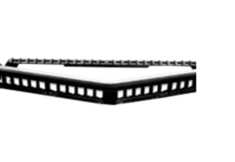 Cat 6A STP/FTP Angled Patch  Panel  Blank Tool less 24Port
