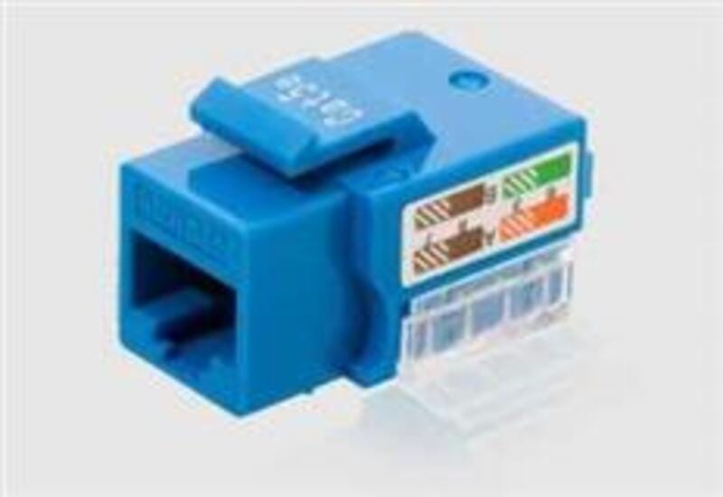 Category 6 UTP Keystone Jack Shuttered 180D
