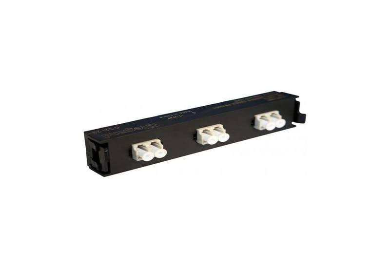 LCS³ fibre optic block - multimode fibre optic block - LC duplex block for 6 multimode fibre optics