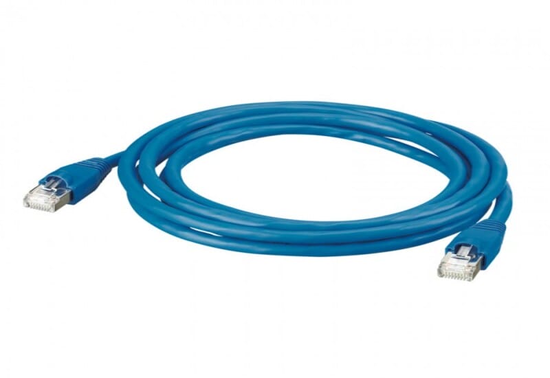 Patch cord RJ45 category 6 U/UTP PVC blue 3m