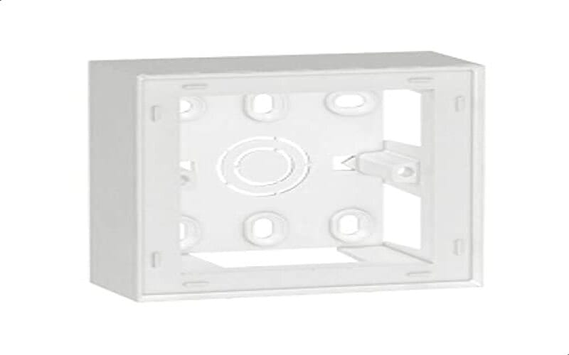 Surface mounting box Arteor - Brit./Germ./French standard - 38 mm depth- 2 modules- 1-gang