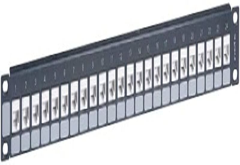 Patch panel 19 inch - empty cassettes to be equipped with 24 RJ45