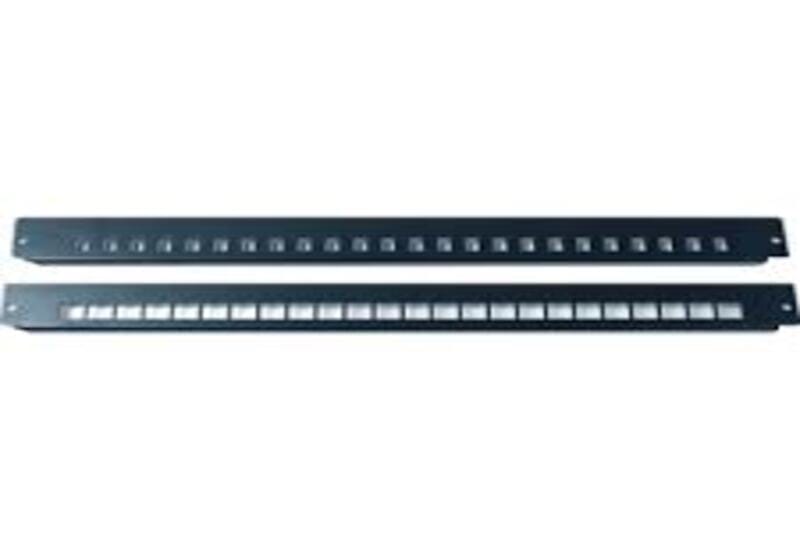600G2 1U Front Faceplate, unpopulated, accepts 24 duplex LC adapters