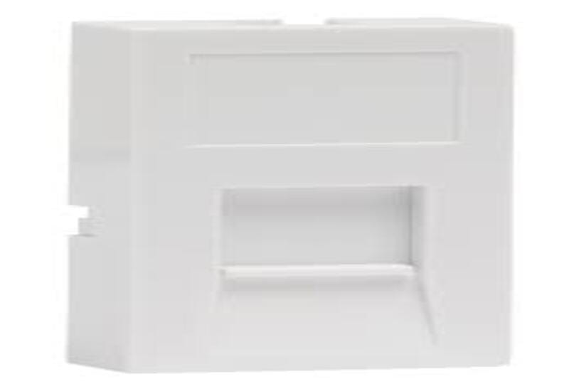 LF82-262 Shuttered Faceplate Clip, 1 port, white