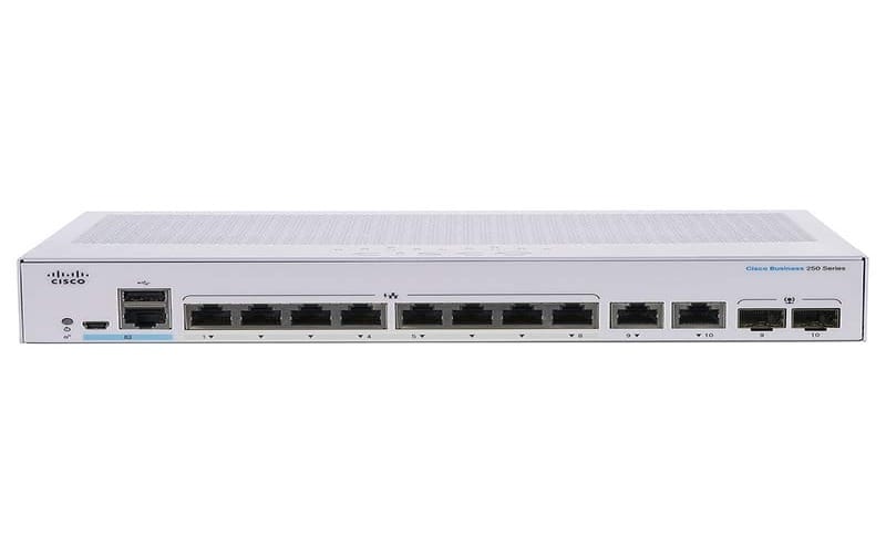 CBS250 Smart 8-port GE, Ext PS, 2x1G Combo ,