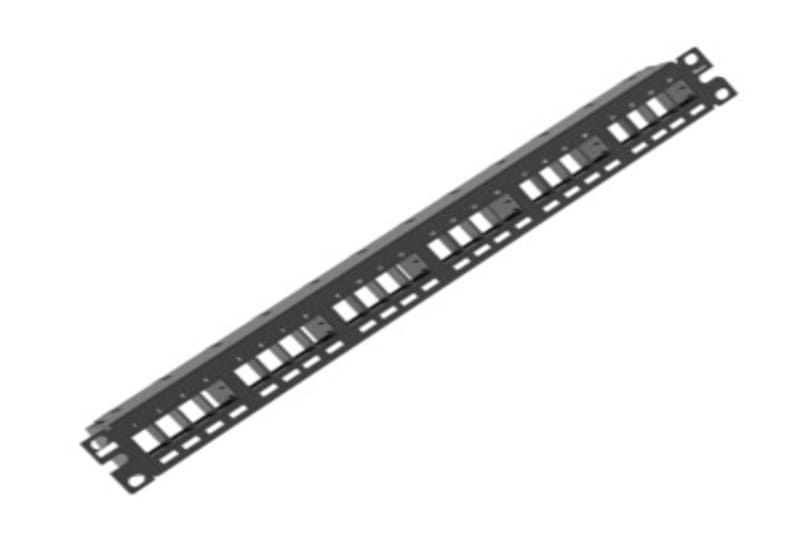 24-port patch panels CAT6 (excl jacks)